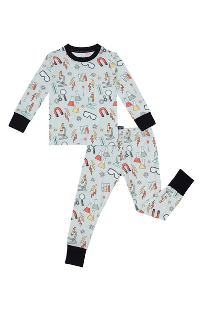 Peregrinewear Babies' Science Lab Fitted Two Piece Pajamas In Grey