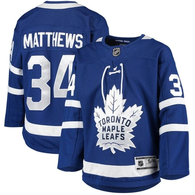 Outerstuff Kids' Youth Auston Matthews Blue Toronto Maple Leafs Home Premier Player Jersey
