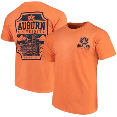 Image One Orange Auburn Tigers Comfort Colors Campus Icon T-shirt