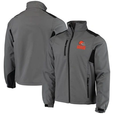 Dunbrooke Charcoal Cleveland Browns Circle Softshell Fleece Full-zip Jacket