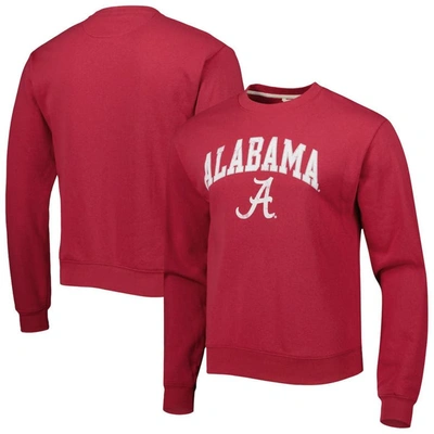 League Collegiate Wear Crimson Alabama Crimson Tide 1965 Arch Essential Fleece Pullover Sweatshirt