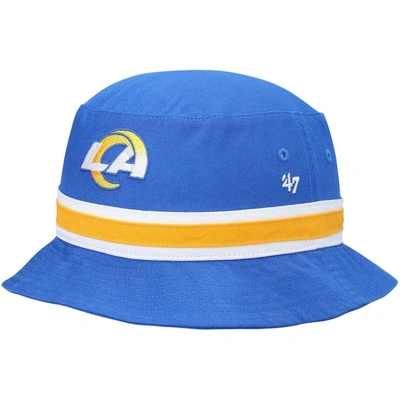 47 ' Powder Blue Los Angeles Rams Striped Bucket Hat