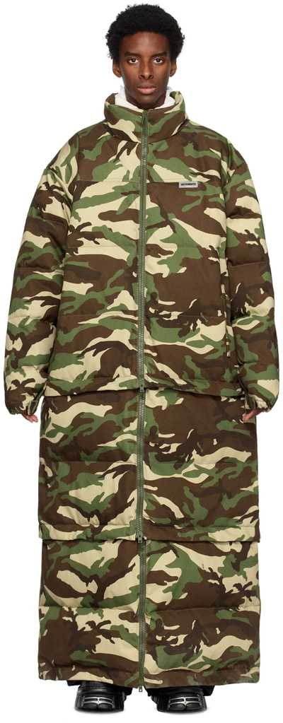 Vetements Coats In Khaki