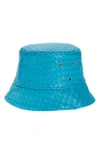 Bottega Veneta Intrecciato Leather Bucket Hat In Dip
