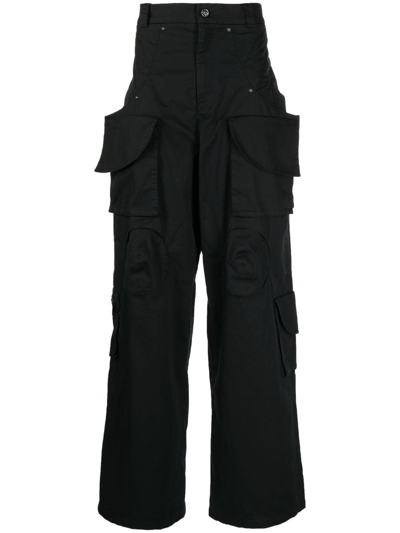 Natasha Zinko Loose-fit Cargo Trousers In Black