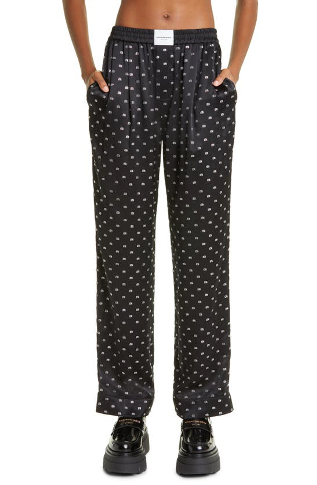 【送料&関税込】Alexander Wang Wide Silk Trousers Alexander Wang T Alexanderwang.t Silk Wide Leg Pants In