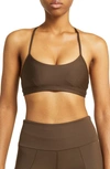 Alo Yoga Airlift Intrigue Bra In Dark Olive