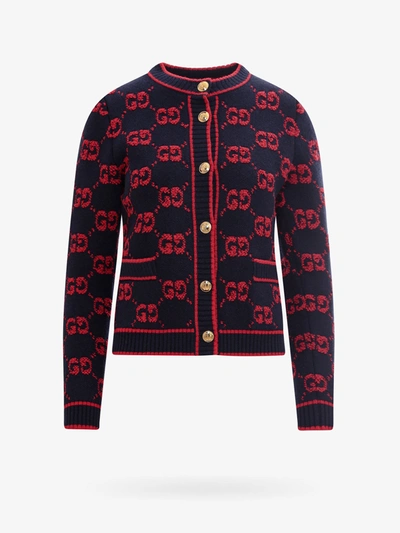 Gucci Cardigan In Blue