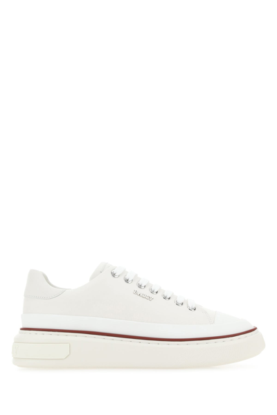 Bally Streamlined Low-top Sneakers With Contrasting Sole In White