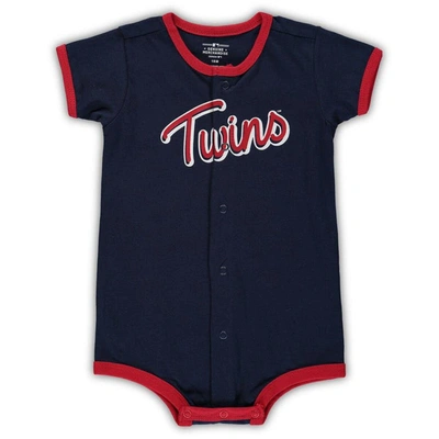 Outerstuff Babies' Infant Navy Minnesota Twins Power Hitter Romper