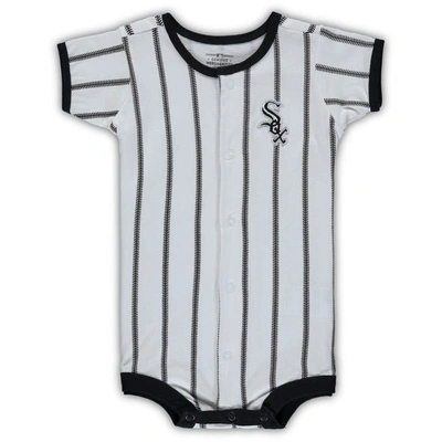 Outerstuff Babies' Infant White Chicago White Sox Pinstripe Power Hitter Coverall
