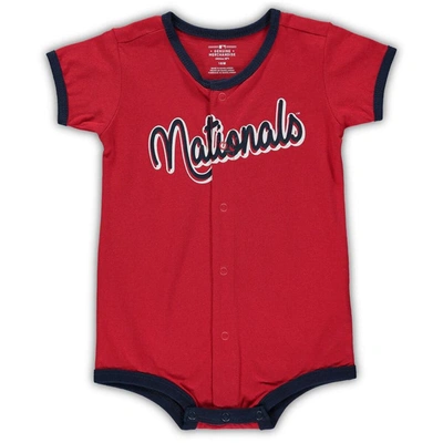 Outerstuff Babies' Infant Red Washington Nationals Power Hitter Romper
