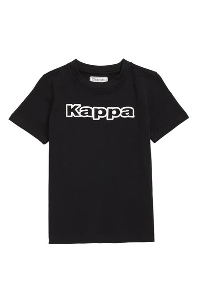 Kappa Kids Logo Cabal Graphic Tee In Black Smoke