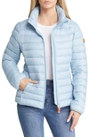 Save The Duck Carly Recycled Nylon Puffer Jacket In Powder Blue