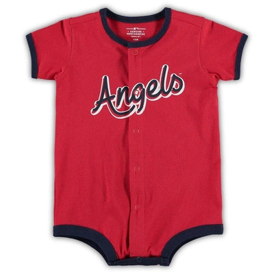 Outerstuff Babies' Infant Red Los Angeles Angels Power Hitter Romper