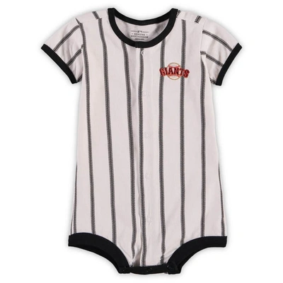 Outerstuff Babies' Infant White San Francisco Giants Pinstripe Power Hitter Romper