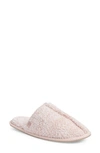 Barefoot Dreams Cozychic® Slipper In Heather Dusty Rose/ White