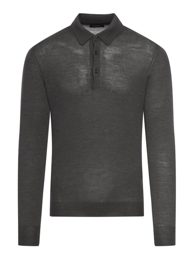 Nome Knit Polo Shirt In Gris