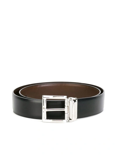 Prada Reversible Buckle Belt In Black