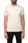 X-ray Pipe Trim Knit Polo In Sand