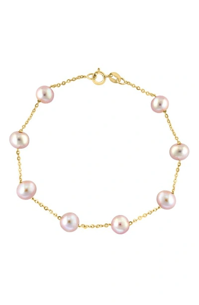 Effy 14k Rose Gold Pink Freshwater Pearl Bracelet