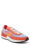 Nike Waffle One Sneaker In Team Orange/ Crimson