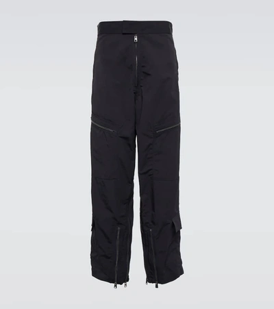 Bottega Veneta Nylon Cargo Pants In Midnight Blue