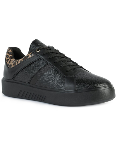 Geox Nhenbus Leather-trim Sneaker In Nocolor | ModeSens