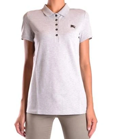 Burberry Polo Shirts In Grey