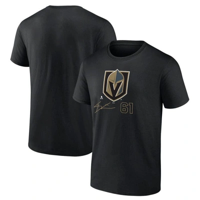 Fanatics Branded Mark Stone Black Vegas Golden Knights Name And Number T-shirt
