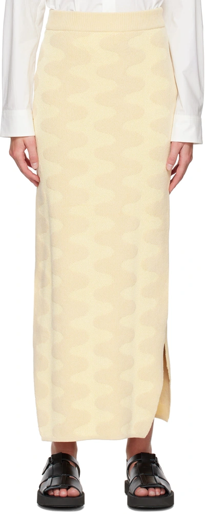 Nanushka Bria Jumper Maxi Skirt In Creme