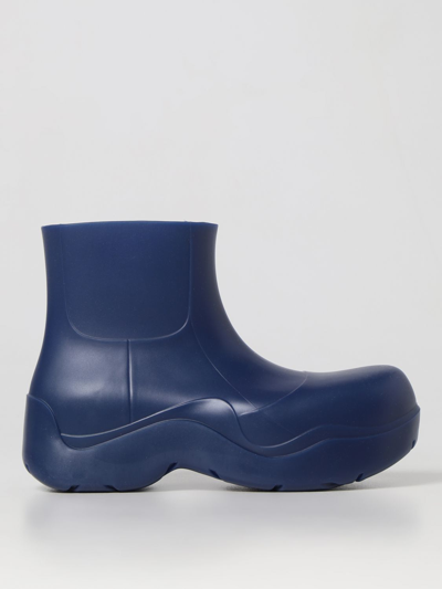 Bottega Veneta Paddle Plastic Boots Shoes In Blue