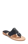 Jack Rogers Jacks Flat Sandal Womens Leather Metallic Slide Sandals In Multi