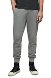 Allsaints Raven Slim Fit Sweatpants In Ash Grey