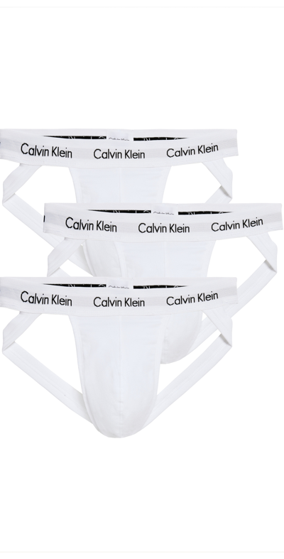 Calvin Klein Underwear Cotton Stretch Jock 3 Pack In White