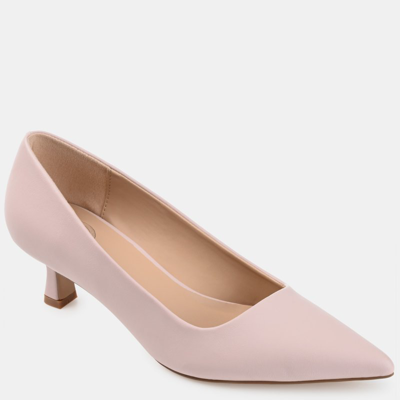 Journee Collection Celica Pointed Toe Pump In Pink