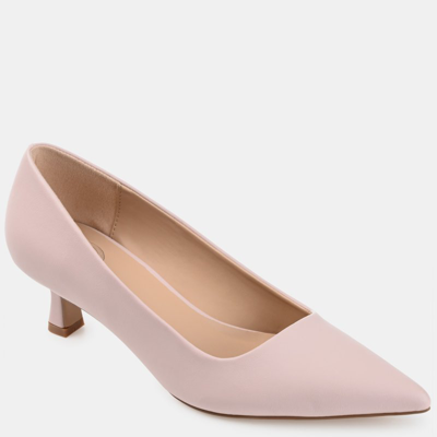 Journee Collection Celica Pointed Toe Pump In Blush