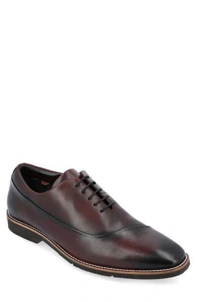 Thomas & Vine Odin Leather Oxford In Bordeaux