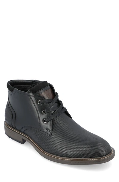 Vance Co. Vaughn Lace-up Chukka Boot In Black