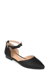 Journee Collection Vielo Pointed Toe Flat In Black