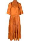 La Doublej The J Dress In T Unita Arancione