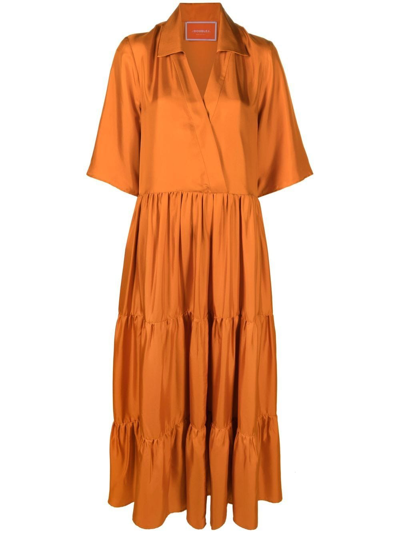 La Doublej The J Dress In Orange