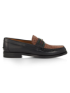 Gucci Man Black Loafers In Brown