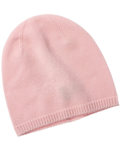 Phenix Solid Slouch Cashmere Beanie In Pink