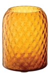 Lsa Dapple Lantern/vase In Amber