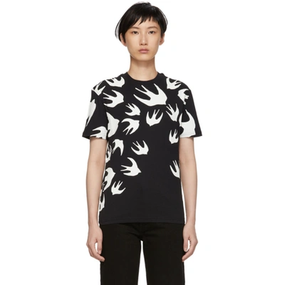 Mcq By Alexander Mcqueen Mcq Alexander Mcqueen Black Swallow Signature T-shirt