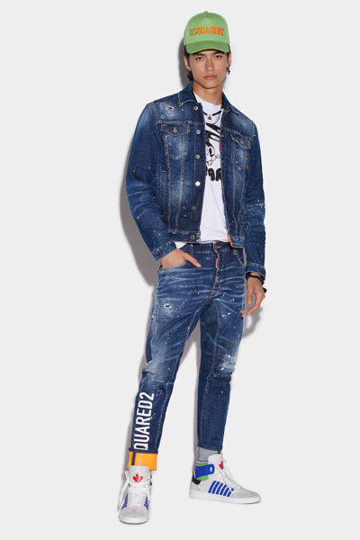 Dsquared2 Tidy Biker Jeans In Blue | ModeSens