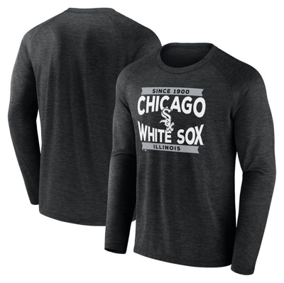 Fanatics Branded Black Chicago White Sox Heroic Play Raglan Long Sleeve T-shirt