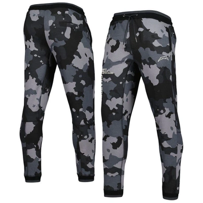 The Wild Collective Unisex  Black Los Angeles Chargers Camo Jogger Pants