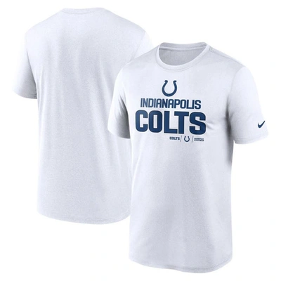 Nike White Indianapolis Colts Legend Community Performance T-shirt